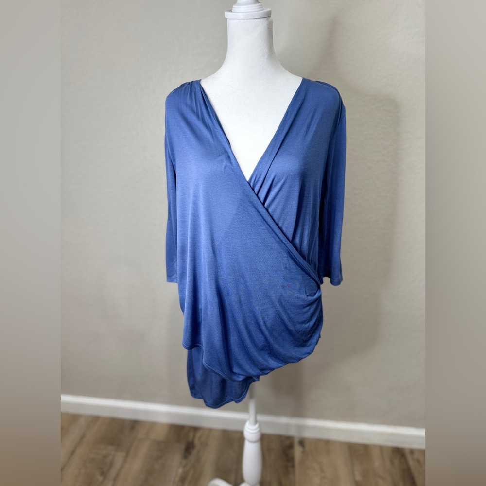NWT-ASYMMETRICAL SURPLICE TOP